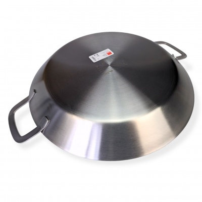38cm Ibili ''Triply'' Stainless Steel Paella Pan for Ceramic, Induction hobs & AGA's